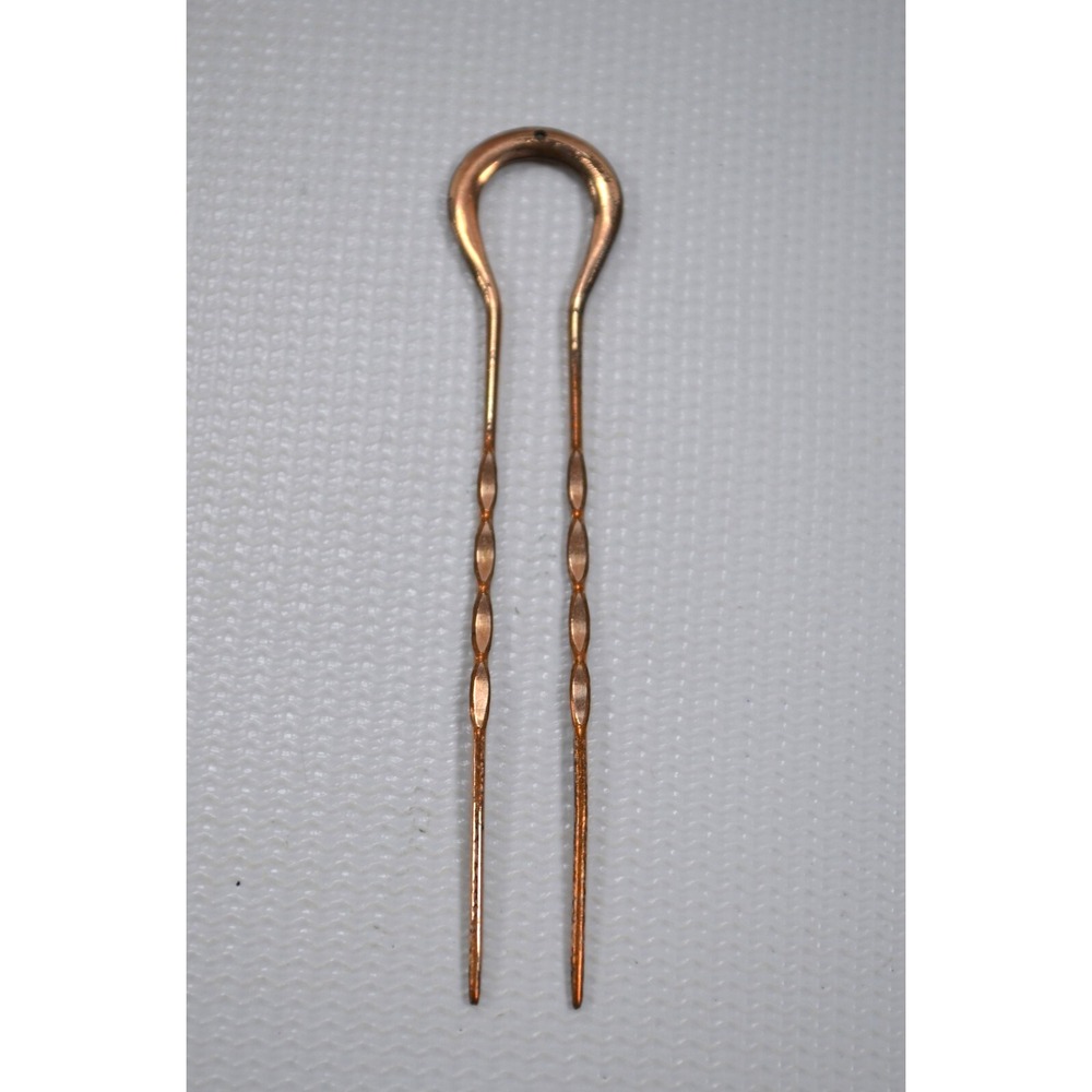 Antique‎ Victorian Hair Pin For Eyeglasses Chain Gold Tone 2.5"